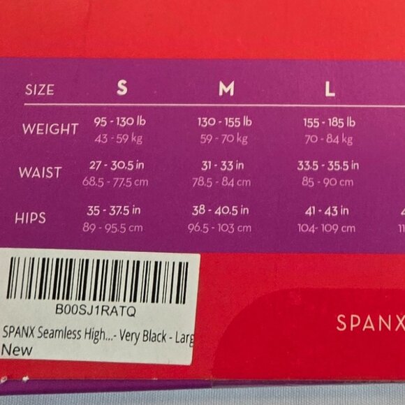 SPANX Women's Shapewear Tummy Control Shaper Short Sz: L Very Black - Picture 7 of 7